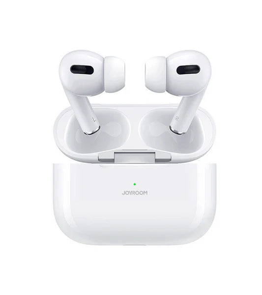 T03S PRO JOYROOM TWS Active Noise Cancelling ANC Earbuds With Premium Case - White Earbuds Joyroom