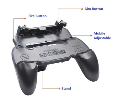 Mobile Gaming Controller Gamepad with Fire Trigger – Joystick Grip for PUBG, Fortnite & FPS Games