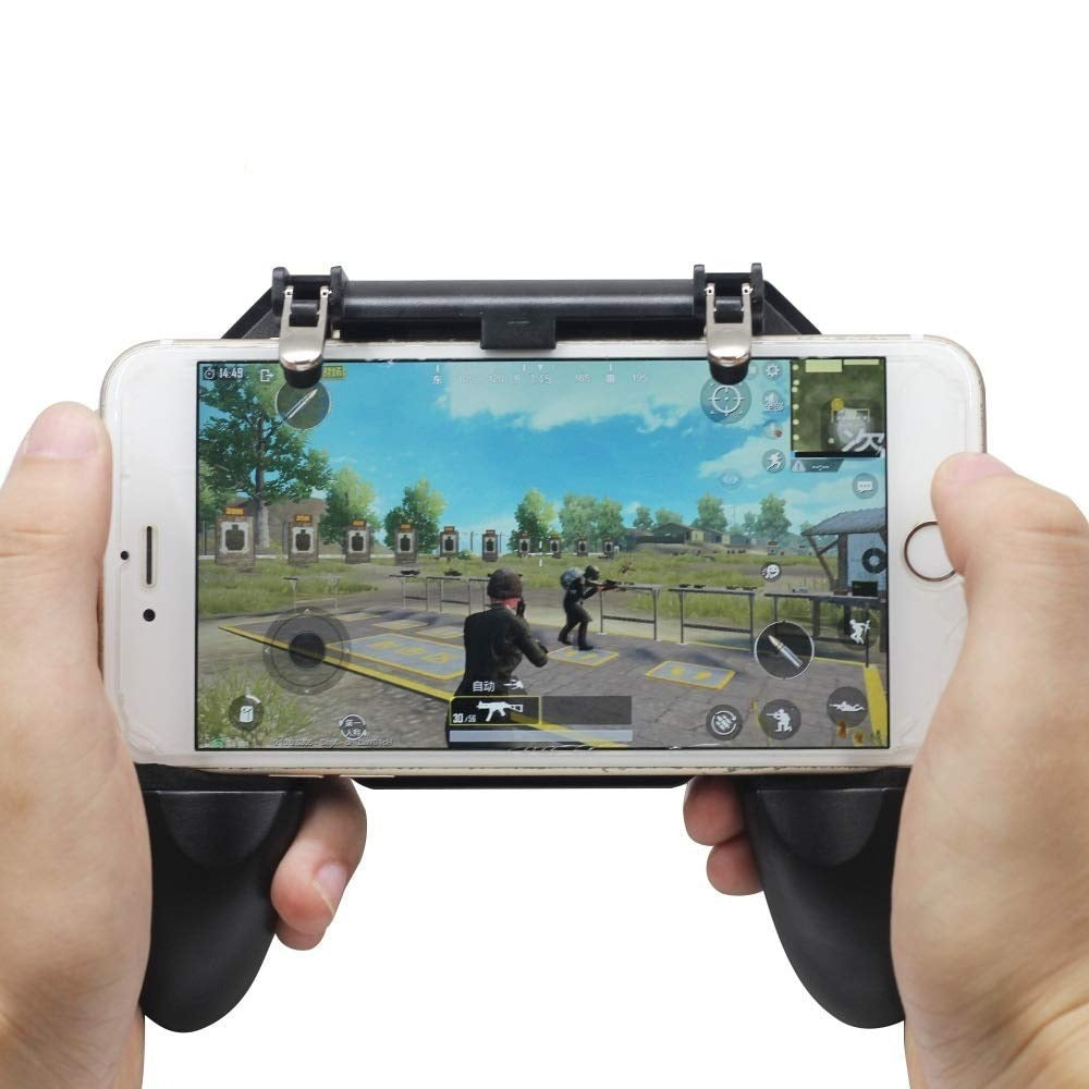 Mobile Gaming Controller Gamepad with Fire Trigger – Joystick Grip for PUBG, Fortnite & FPS Games