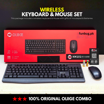 OIJIGE KEYBOARD K101 WIRELESS COMBO KEYBOARD & MOUSE