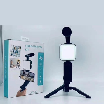 LED Video Light Tripod with Phone Holder