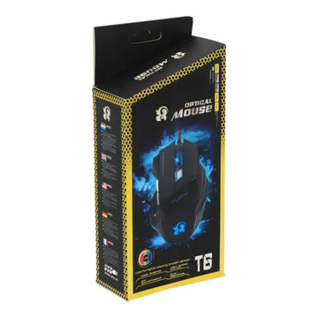 T6 Wired Mouse, Computer USB Mouse,  Optical Gaming Mouse