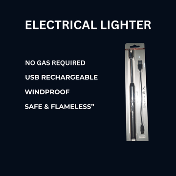 USB Rechargeable Electric Lighter – Windproof Flexible BBQ & Kitchen Lighter
