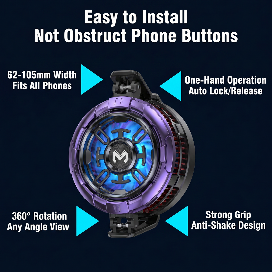 CX07 2 in 1 Cooling Fan (Magnetic+Clip)