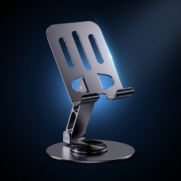 Metal Mobile Holder – 360° Rotatable Stand with Carbon Steel Plate